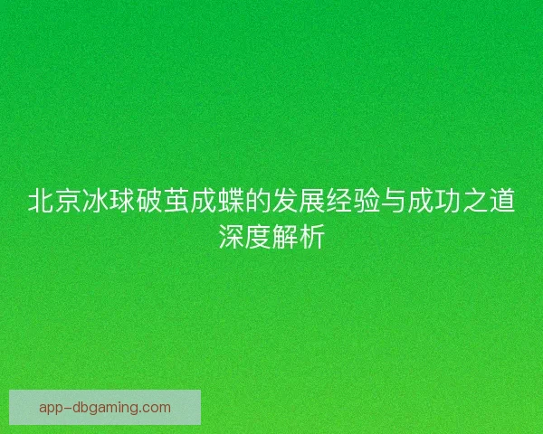 北京冰球破茧成蝶的发展经验与成功之道深度解析